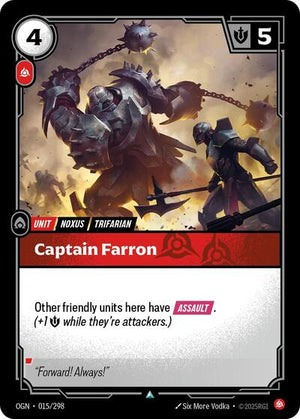 Riftbound - Origins - Captain Farron - 015/298 - Uncommon