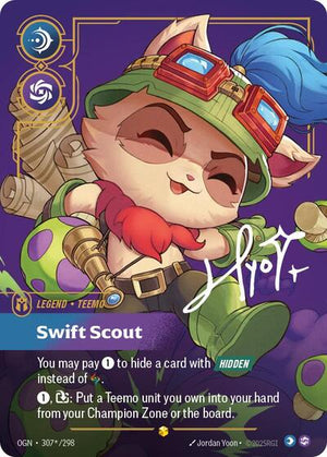 Riftbound - Origins - Teemo, Swift Scout - 307*/298 - Signature - Showcase