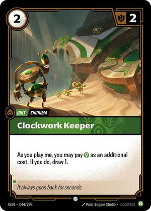 Riftbound - Origins - Clockwork Keeper - 044/298 - Common