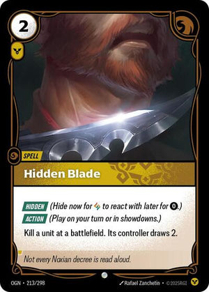 Riftbound - Origins - Hidden Blade - 213/298 - Common
