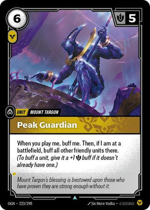Riftbound - Origins - Peak Guardian - 223/298 - Uncommon