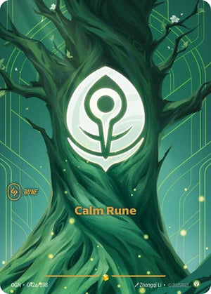 Riftbound - Origins - Calm Rune - 042a/298 - Alternate Art - Showcase