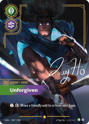 Riftbound - Origins - Yasuo, Unforgiven - 305*/298 - Signature - Showcase