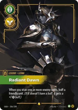 Riftbound - Origins - Leona, Radiant Dawn (Overnumbered) - 306/298 - Showcase