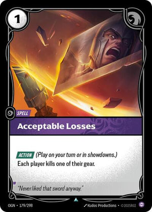 Riftbound - Origins - Acceptable Losses - 179/298 - Uncommon