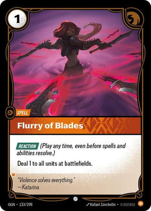 Riftbound - Origins - Flurry of Blades - 133/298 - Common