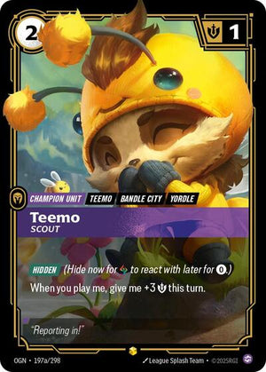Riftbound - Origins - Teemo, Scout - 197a/298 - Alternate Art - Showcase