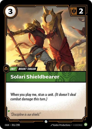 Riftbound - Origins - Solari Shieldbearer - 051/298 - Common