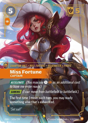 Riftbound - Origins - Miss Fortune, Captain - 162a/298 - Alternate Art - Showcase