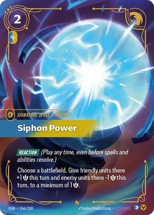 Riftbound - Origins - Siphon Power - 266/298 - Epic