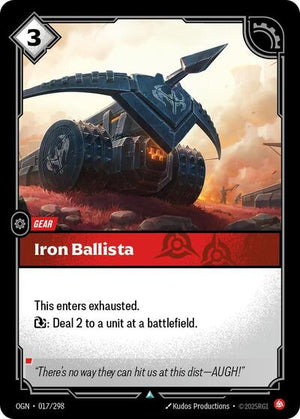 Riftbound - Origins - Iron Ballista - 017/298 - Uncommon