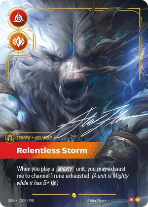 Riftbound - Origins - Volibear, Relentless Storm - 300*/298 - Signature - Showcase