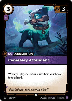 Riftbound - Origins - Cemetery Attendant - 165/298 - Common