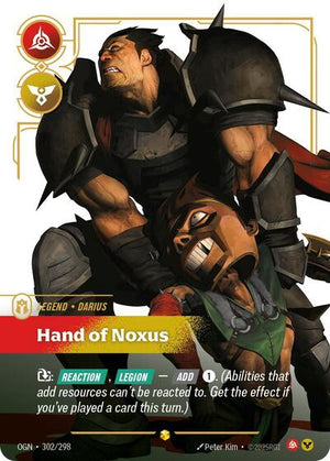 Riftbound - Origins - Darius, Hand of Noxus (Overnumbered) - 302/298 - Showcase