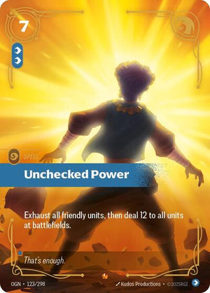 Riftbound - Origins - Unchecked Power - 123/298 - Epic