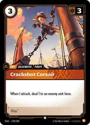 Riftbound - Origins - Crackshot Corsair - 130/298 - Common