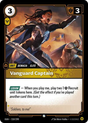 Riftbound - Origins - Vanguard Captain - 218/298 - Common