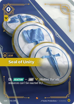 Riftbound - Origins - Seal of Unity - 245/298 - Epic