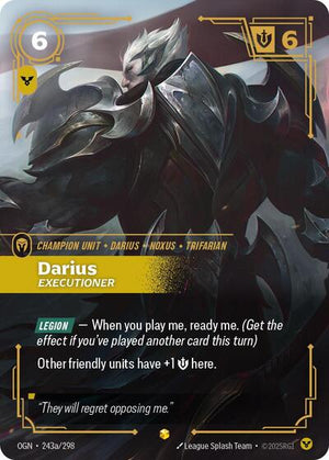 Riftbound - Origins - Darius, Executioner - 243a/298 - Alternate Art - Showcase