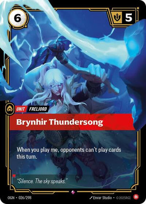 Riftbound - Origins - Brynhir Thundersong - 026/298 - Rare