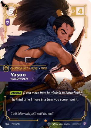Riftbound - Origins - Yasuo, Windrider - 205/298 - Epic