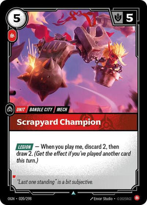 Riftbound - Origins - Scrapyard Champion - 020/298 - Uncommon