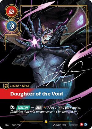 Riftbound - Origins - Kai'Sa, Daughter of the Void - 299*/298 - Signature - Showcase