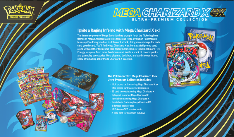 Pokmon TCG - Mega Charizard X EX Ultra Premium Collection | Monster Card Corner Pokmon TCG - Mega Charizard X EX Ultra Premium Collection | Monster Card Corner