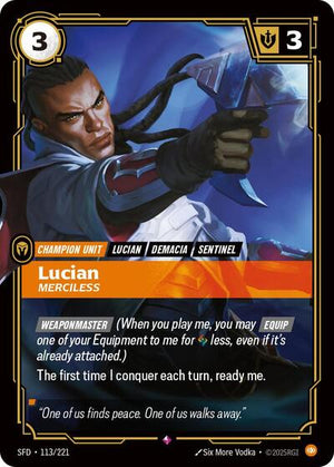 Riftbound - Spiritforged - Lucian, Merciless - 113/221 - Rare