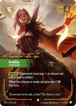 Riftbound - Spiritforged - Irelia, Fervent - 057a/221 - Alternate Art - Showcase