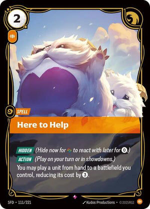 Riftbound - Spiritforged - Here to Help - 111/221 - Rare