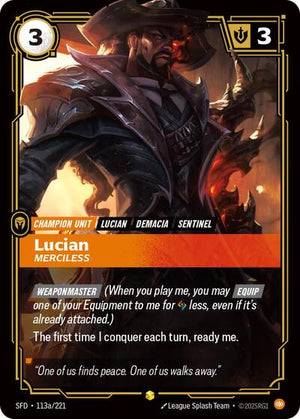 Riftbound - Spiritforged - Lucian, Merciless - 113a/221 - Alternate Art - Showcase