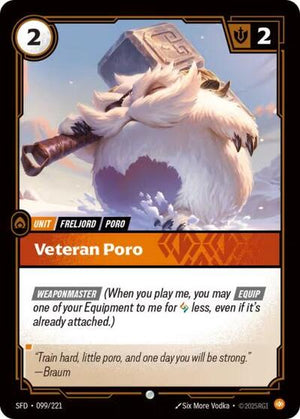 Riftbound - Spiritforged - Veteran Poro - 099/221 - Common