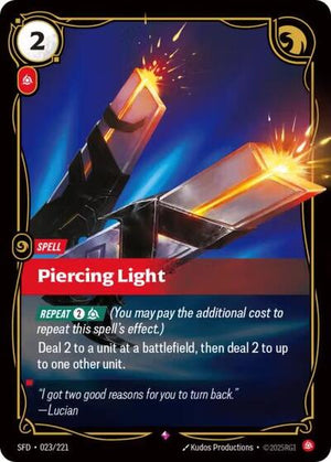 Riftbound - Spiritforged - Piercing Light - 023/221 - Rare