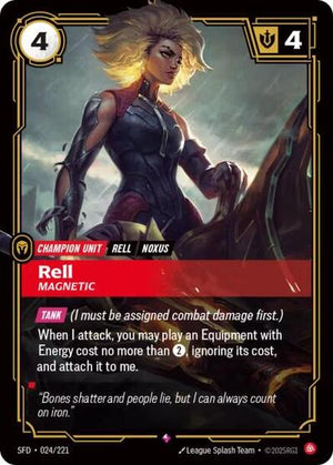 Riftbound - Spiritforged - Rell, Magnetic - 024/221 - Rare