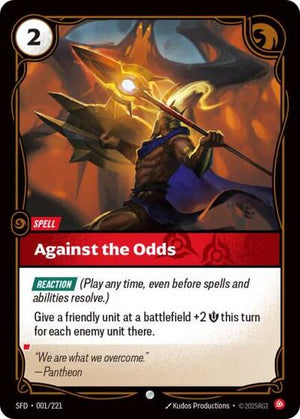 Riftbound - Spiritforged - Against the Odds - 001/221 - Common