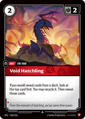 Riftbound - Spiritforged - Void Hatchling - 018/221 - Uncommon