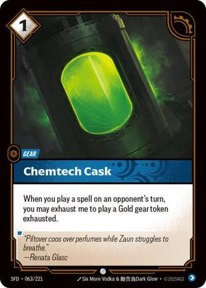 Riftbound - Spiritforged - Chemtech Cask - 063/221 - Common