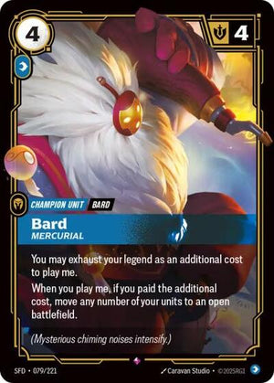 Riftbound - Spiritforged - Bard, Mercurial - 079/221 - Rare