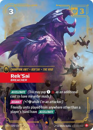 Riftbound - Spiritforged - Rek'Sai, Breacher - 029/221 - Epic