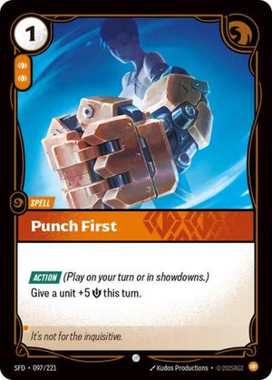 Riftbound - Spiritforged - Punch First - 097/221 - Common
