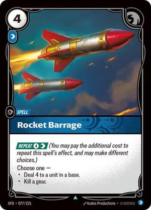 Riftbound - Spiritforged - Rocket Barrage - 077/221 - Uncommon