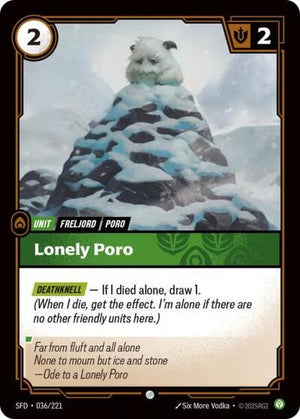 Riftbound - Spiritforged - Lonely Poro - 036/221 - Common