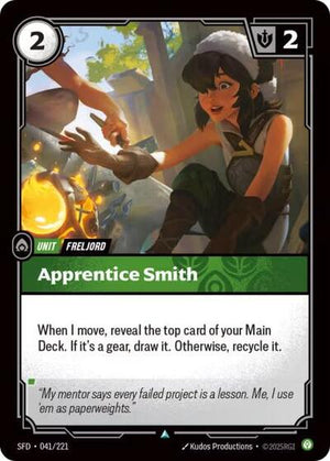 Riftbound - Spiritforged - Apprentice Smith - 041/221 - Uncommon