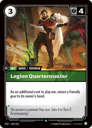 Riftbound - Spiritforged - Legion Quartermaster - 044/221 - Uncommon