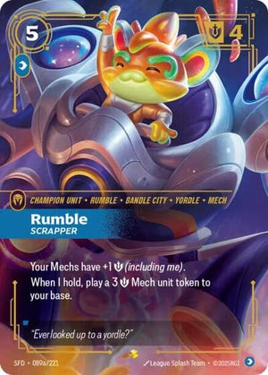 Riftbound - Spiritforged - Rumble, Scrapper - 089a/221 - Alternate Art - Showcase