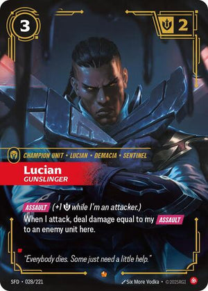 Riftbound - Spiritforged - Lucian, Gunslinger - 028/221 - Epic