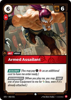 Riftbound - Spiritforged - Armed Assailant - 002/221 - Common