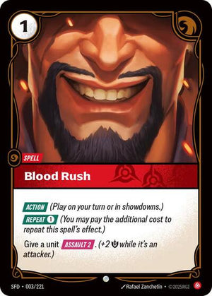 Riftbound - Spiritforged - Blood Rush - 003/221 - Common