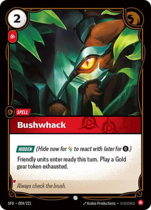 Riftbound - Spiritforged - Bushwhack - 004/221 - Common